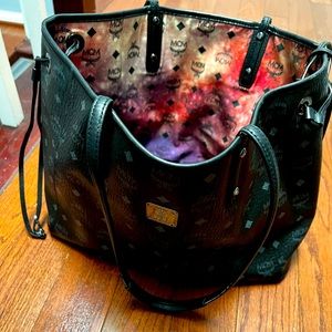 Mcm black tote shoulder bag